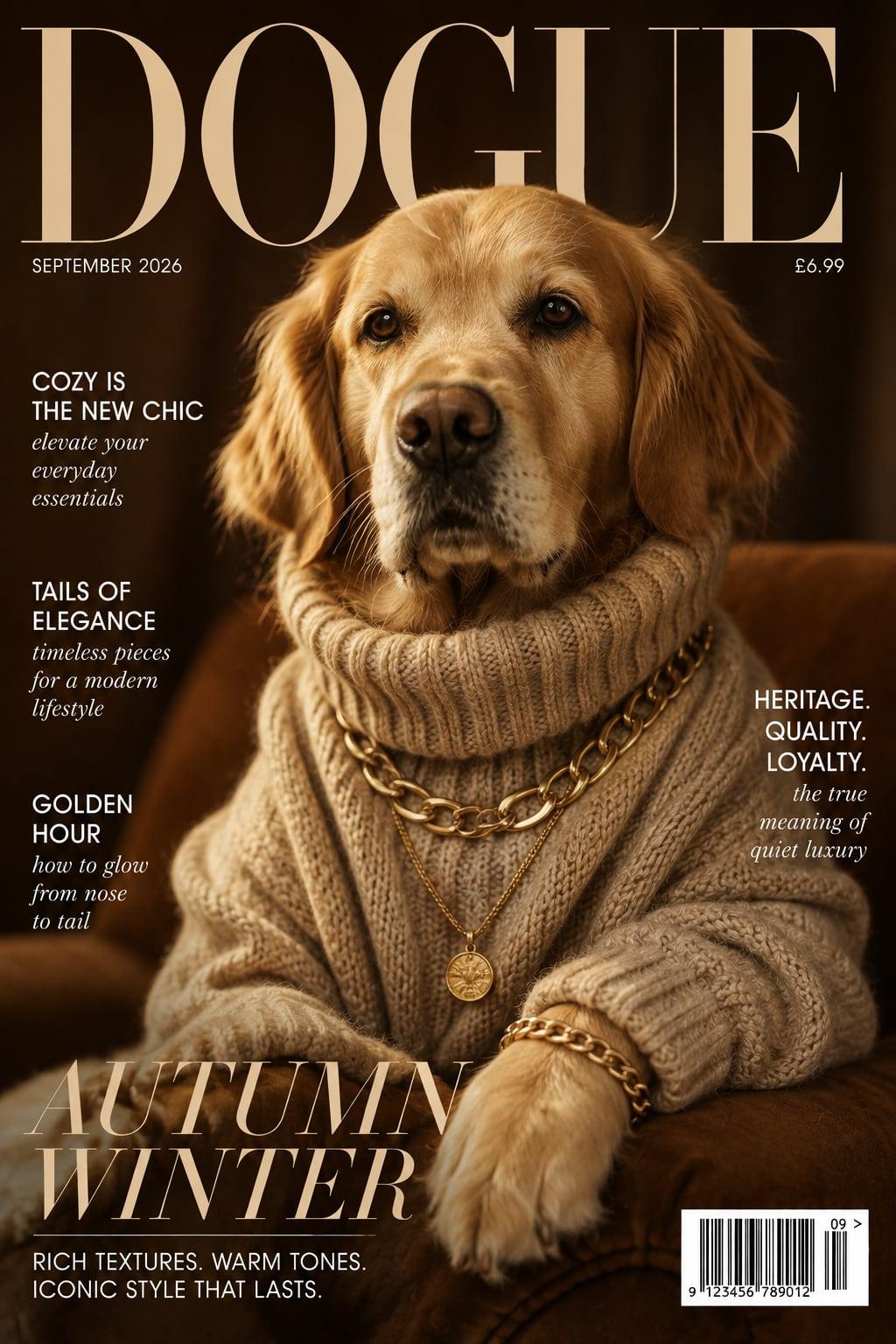 DOGUE magazine cover, Autumn winter